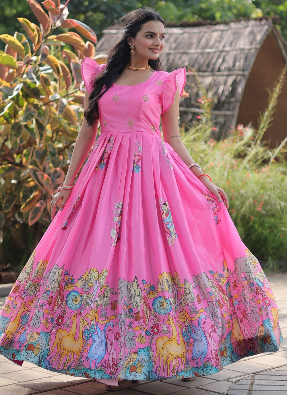 Faux Georgette Gown - G1228