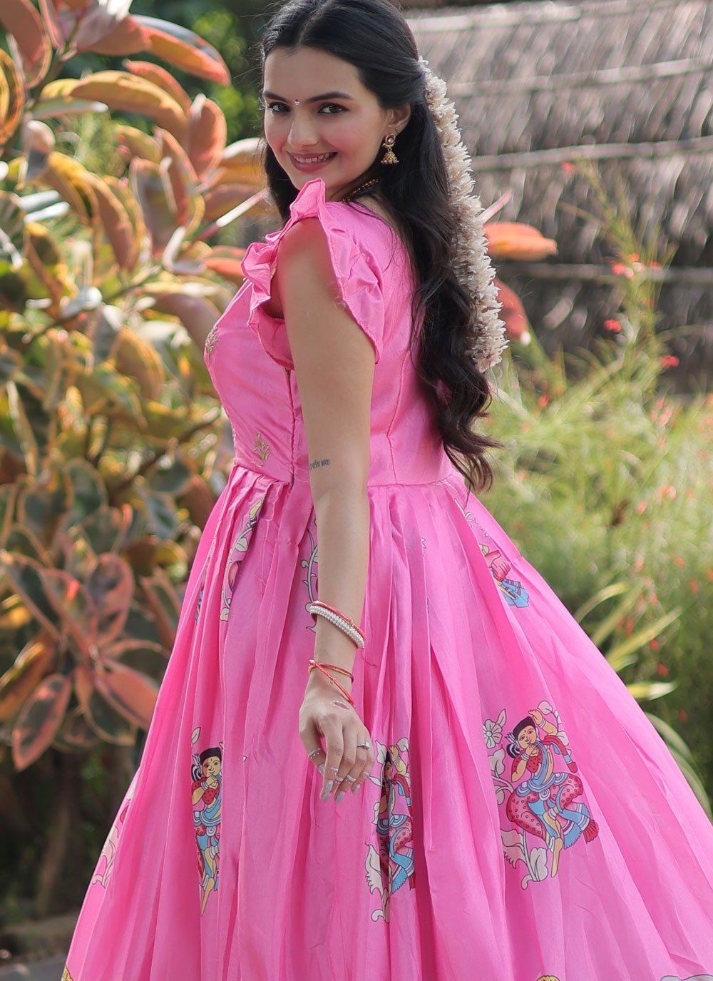 Faux Georgette Gown - G1228