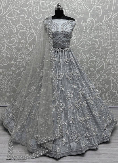 Dimond Net A - Line Lehenga - L2896