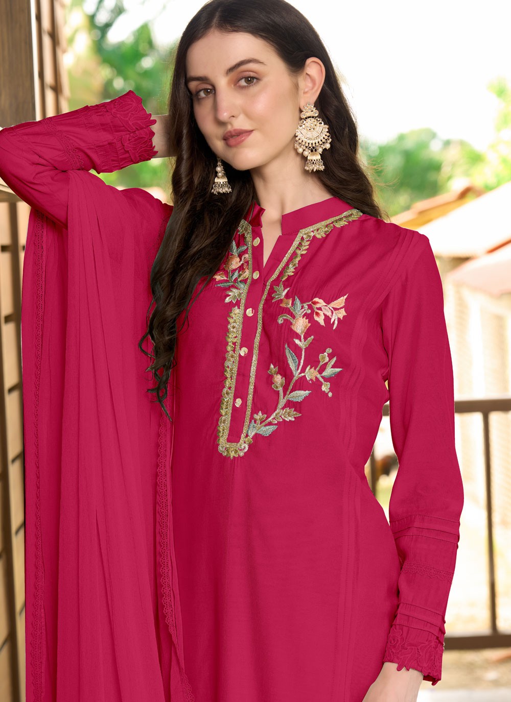 Art Silk Salwar Suit - T3746