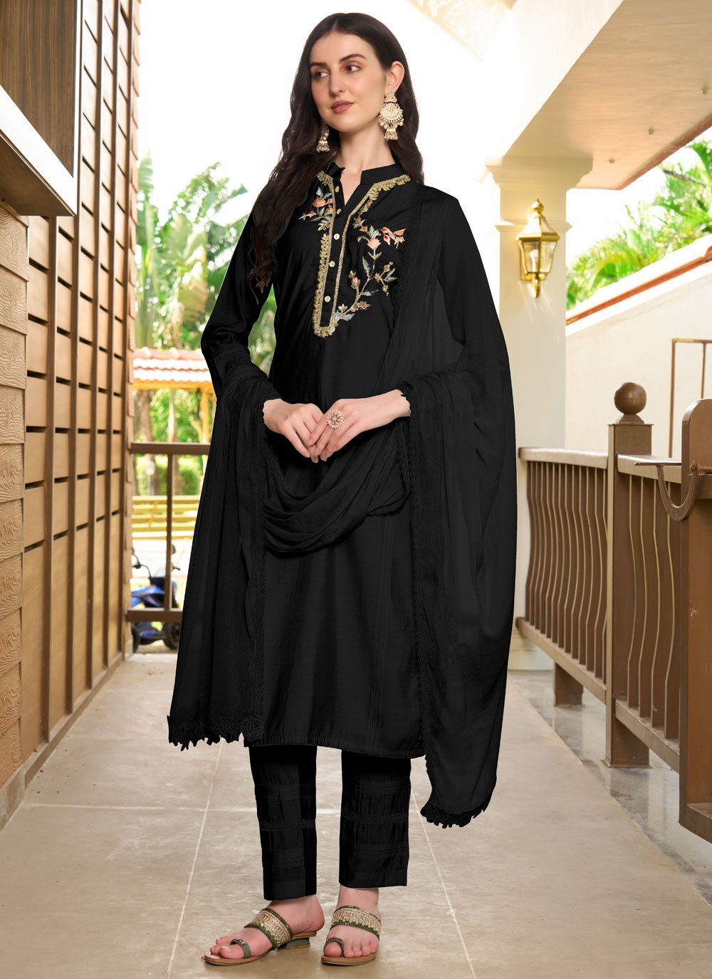 Art Silk Salwar Suit - T3746