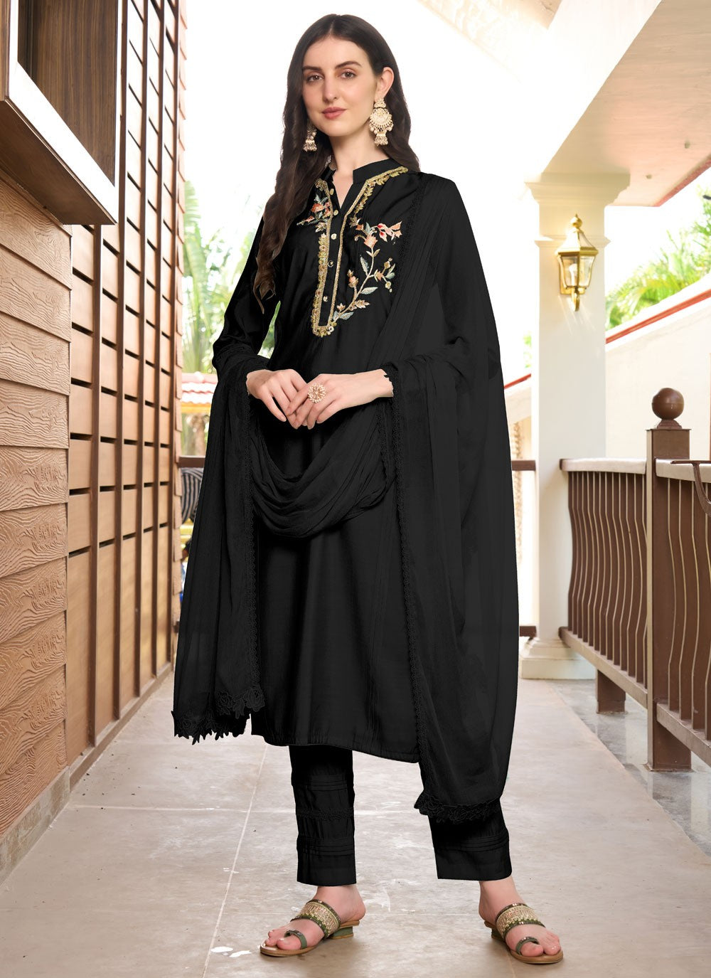Art Silk Salwar Suit - T3746