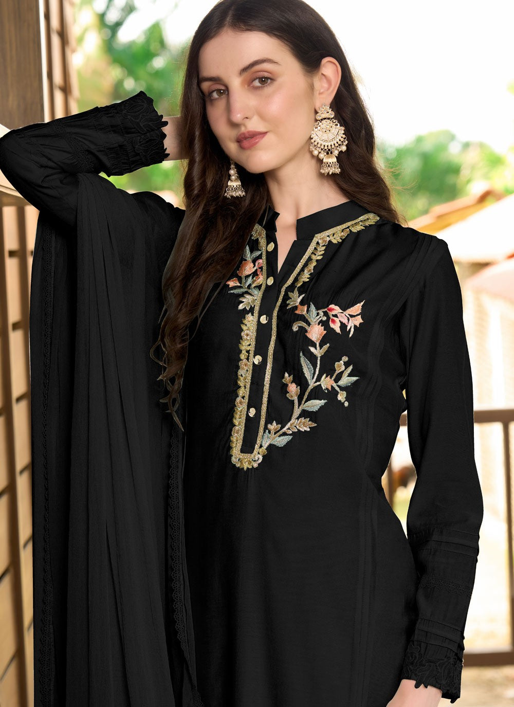 Art Silk Salwar Suit - T3746