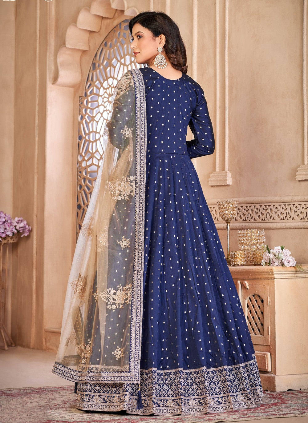 Tafeta Silk Salwar Suit - T1276