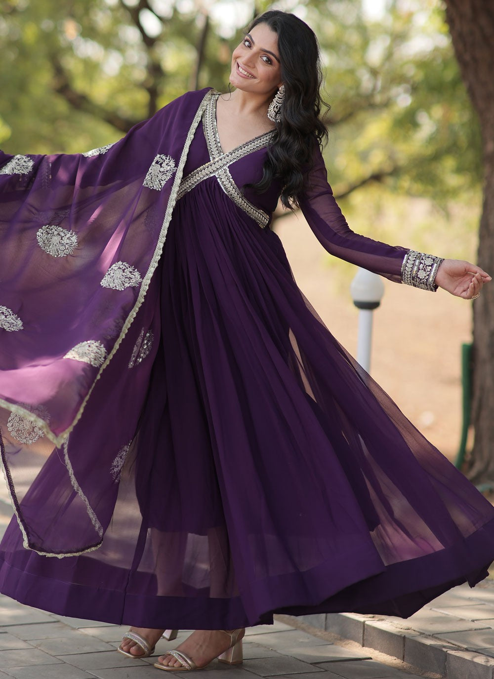 Faux Georgette Gown - G1481
