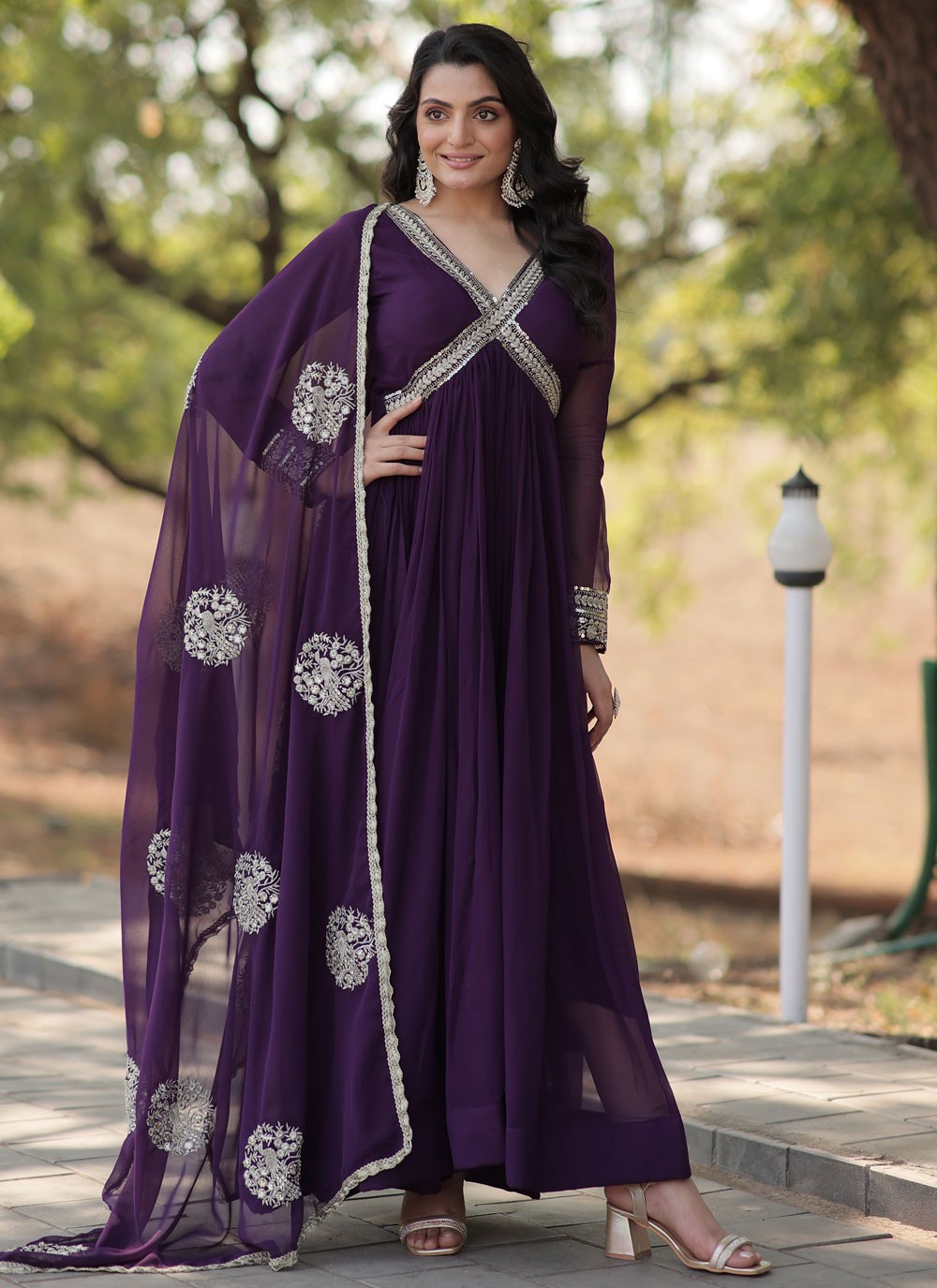 Faux Georgette Gown - G1481