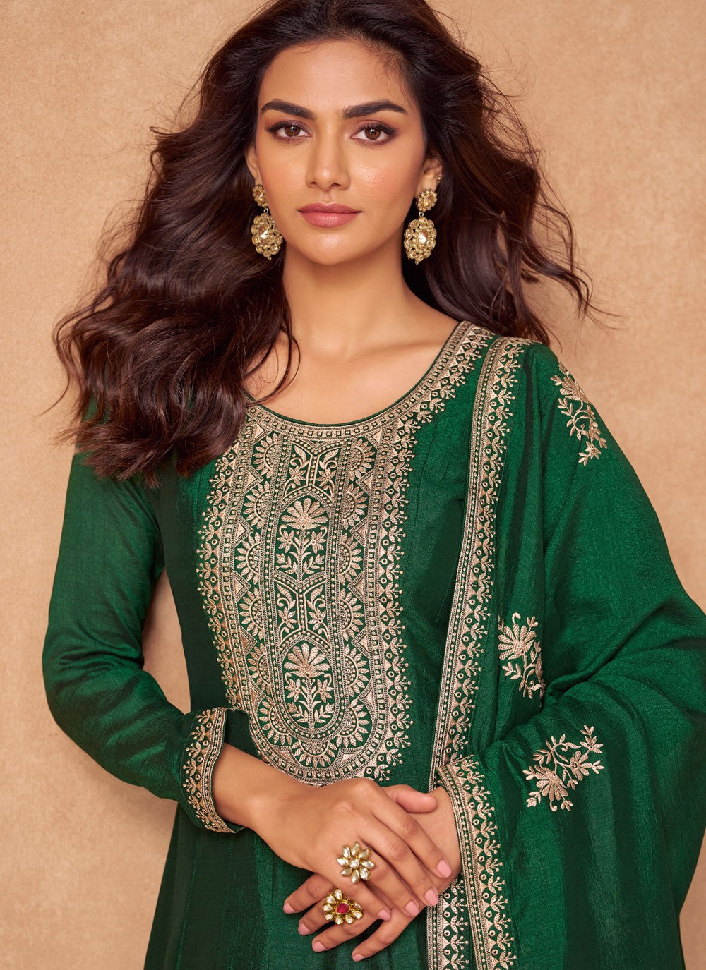 Embroidered Silk Gown - G1933