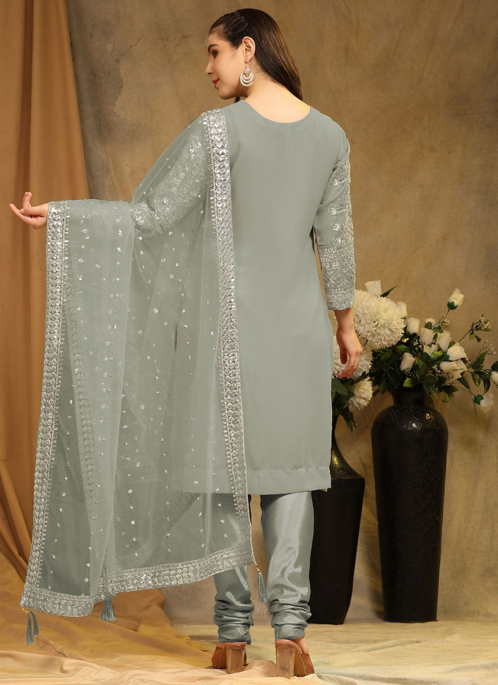 Faux Georgette Salwar Suit - T1633