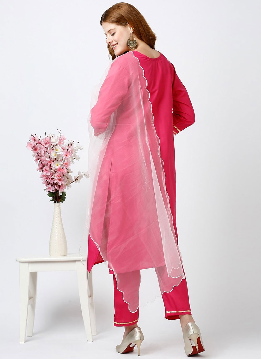 Embroidered Cotton Salwar Suit - T4615