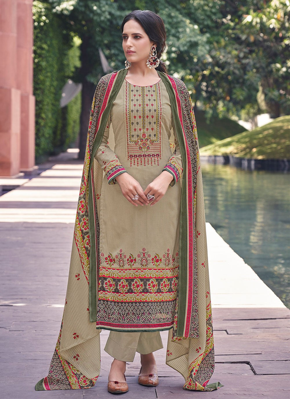 Cotton Straight Suit - T712