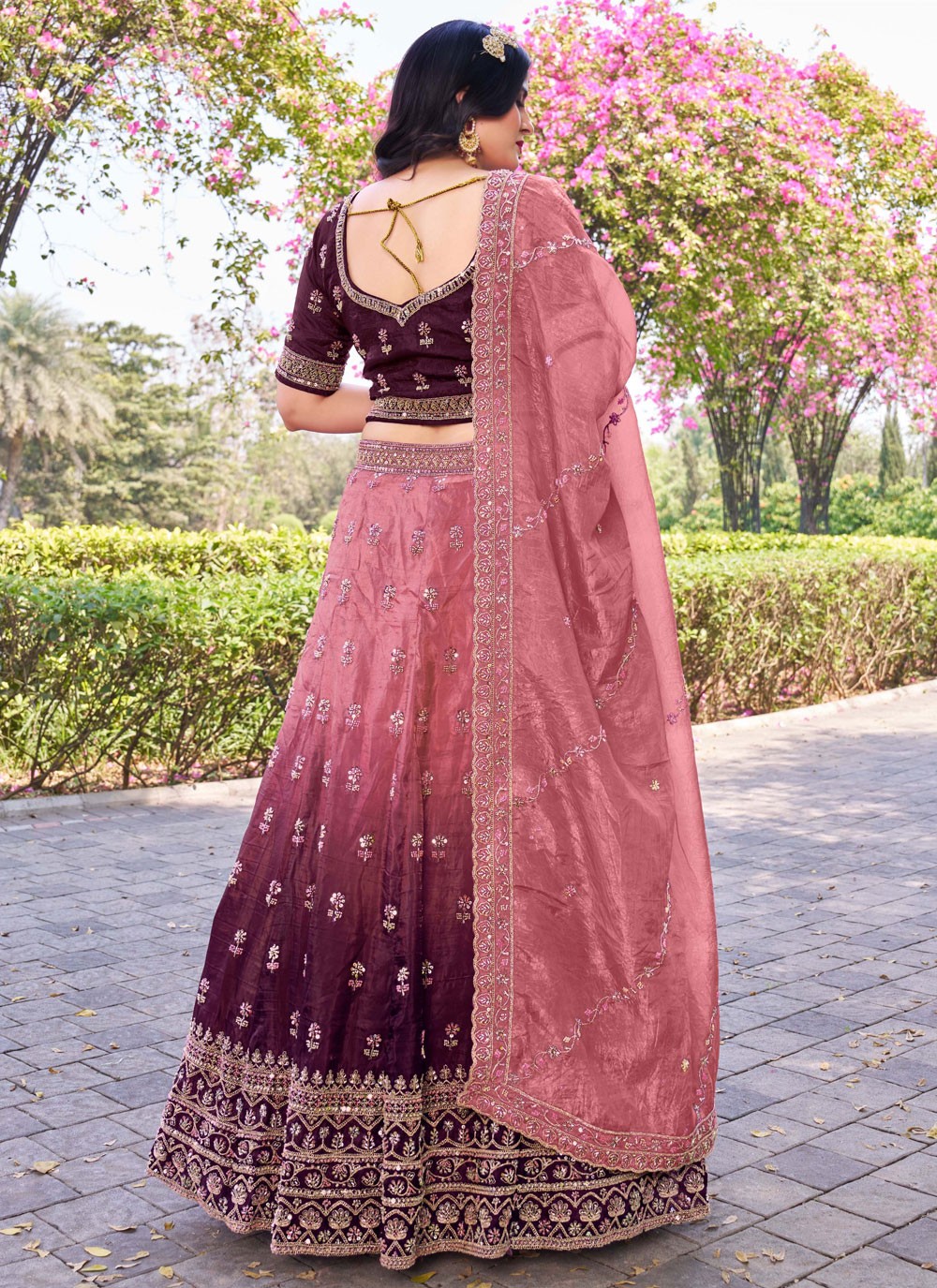 Crush Ceremonial, Festival, Mehandi & Sangeet A - Line Lehenga L3654