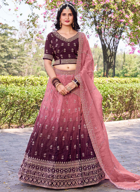 Crush Ceremonial, Festival, Mehandi & Sangeet A - Line Lehenga L3654