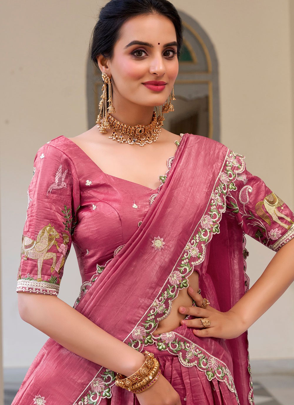 Crush Festival, Mehandi & Sangeet A - Line Lehenga L3624