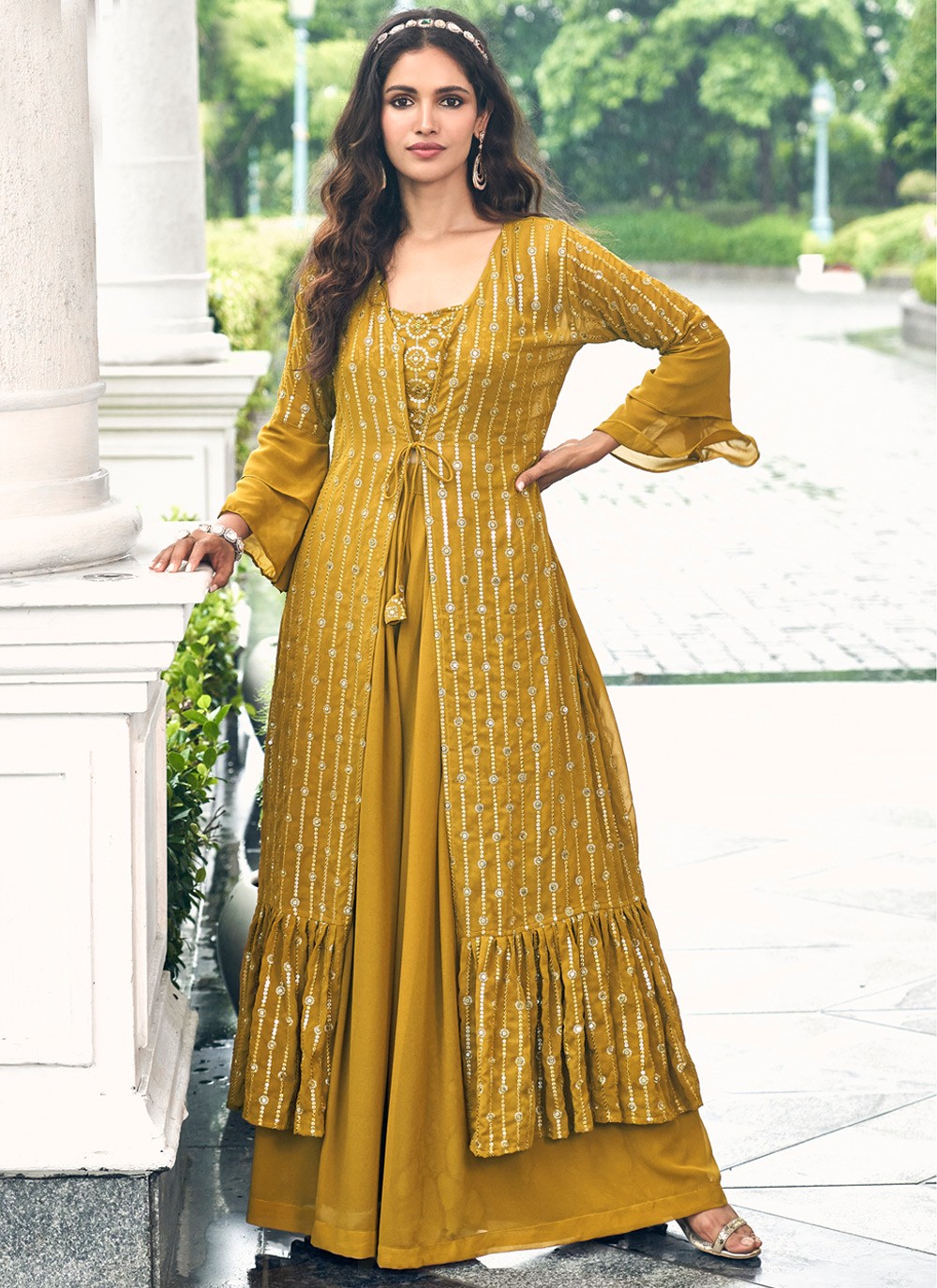 Faux Georgette Salwar Suit - T1256