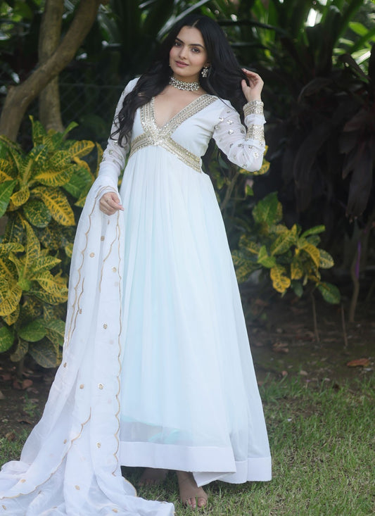 Faux Georgette Gown - G1245