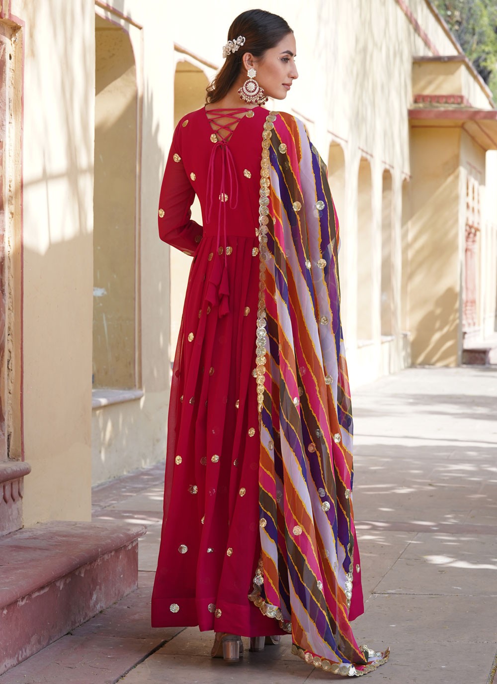 Faux Georgette Gown - G1386