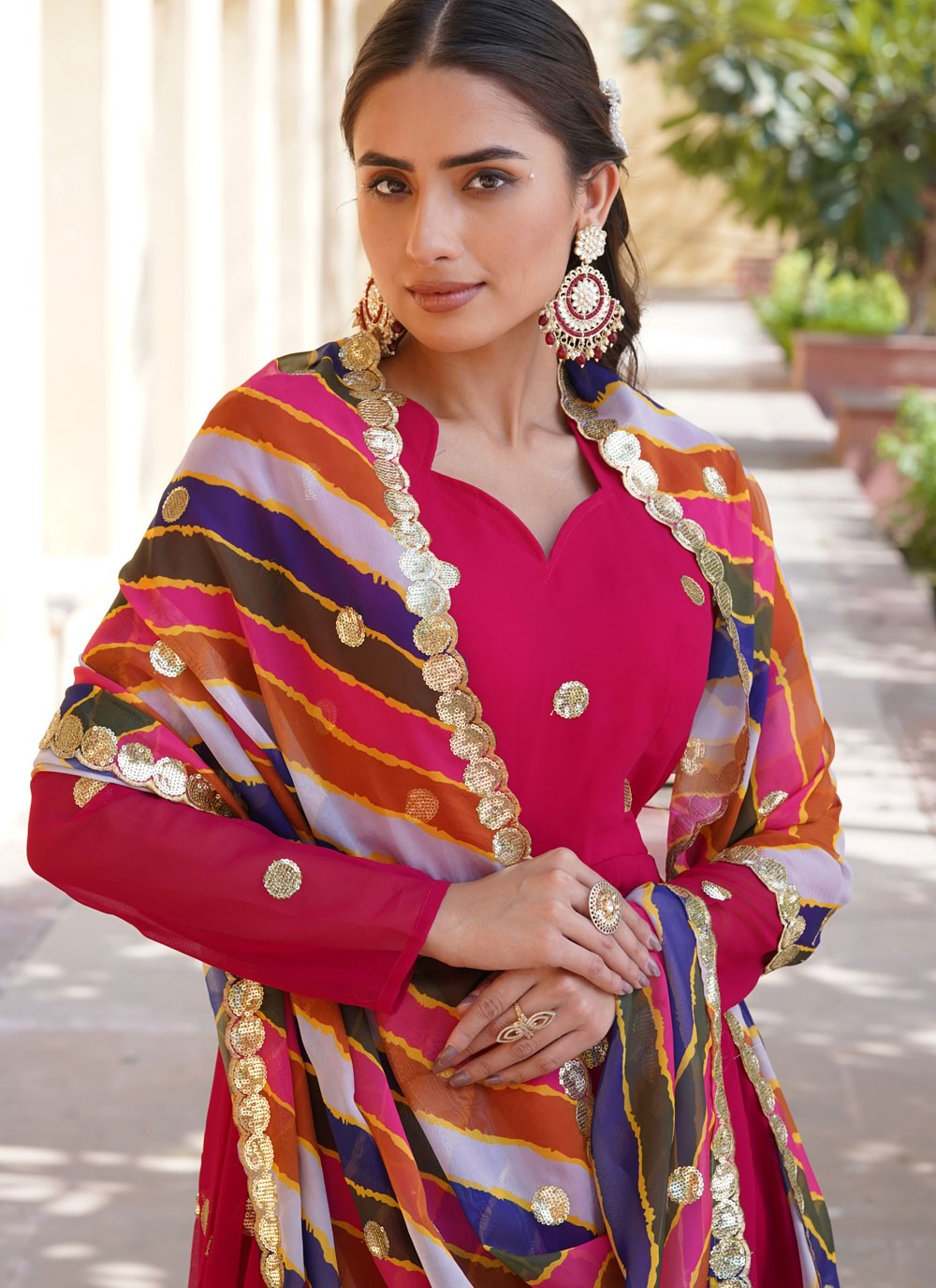 Faux Georgette Gown - G1386