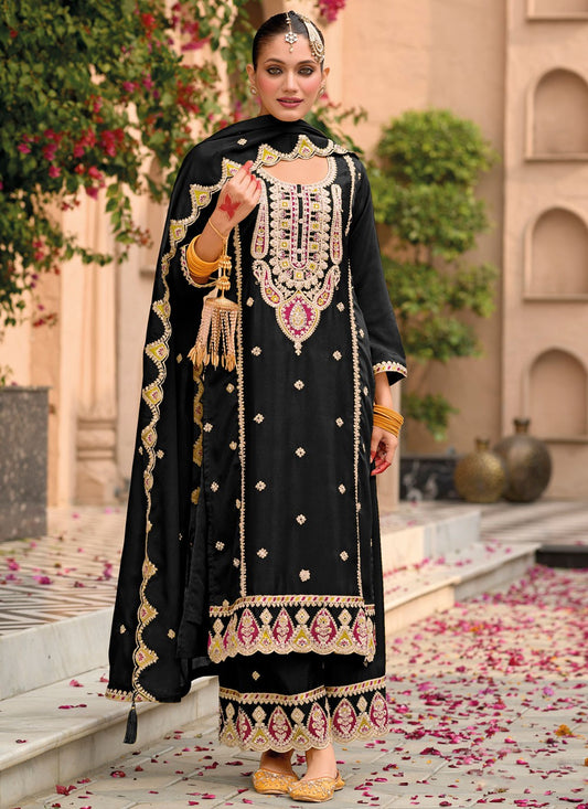 Archive Embroidered, Mirror, Zari 316673 Black T6785