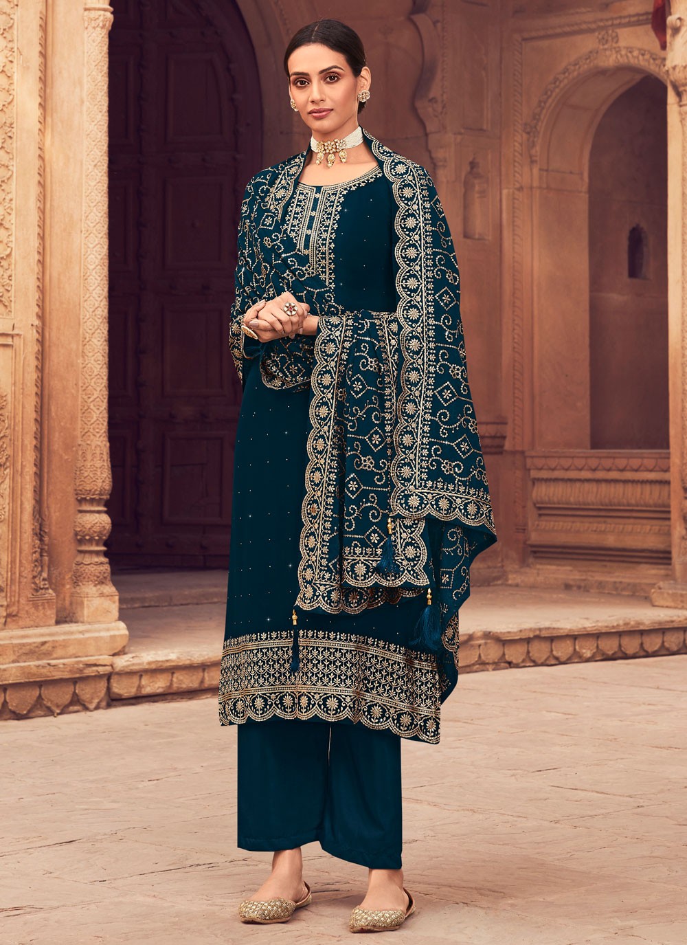 Georgette Salwar Suit - T943