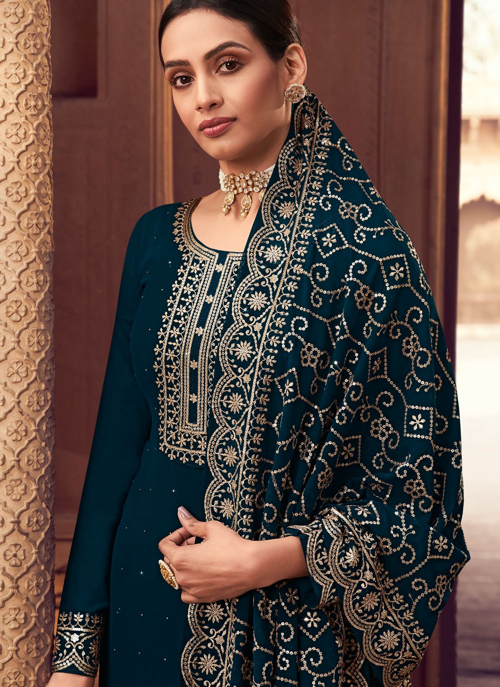Georgette Salwar Suit - T943