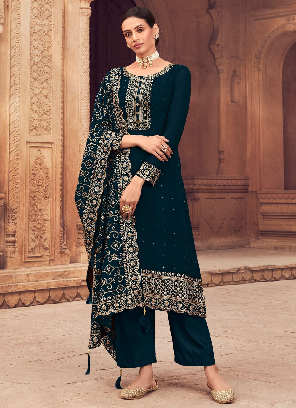 Georgette Salwar Suit - T943