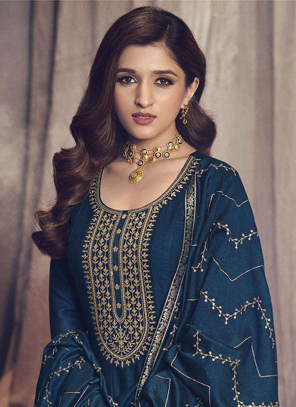 Silk Salwar Suit - T1084