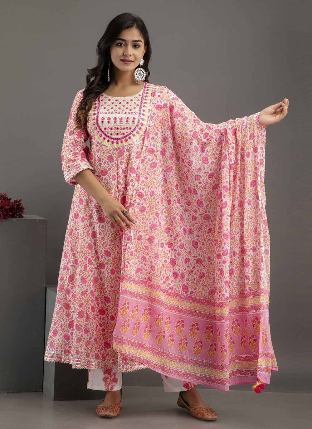 Cotton , Rayon Salwar Suit - T1345