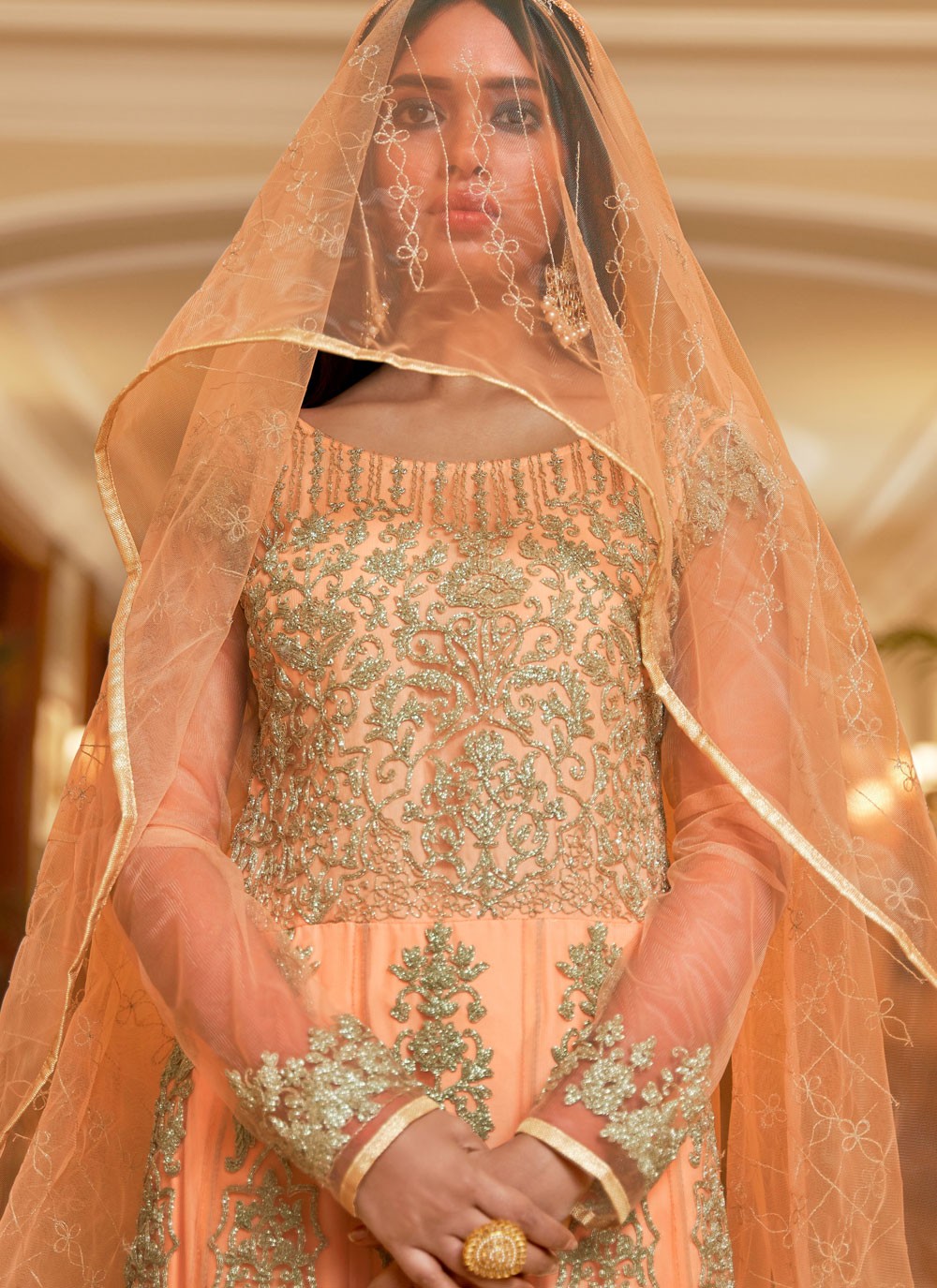 Net Anarkali - T3515