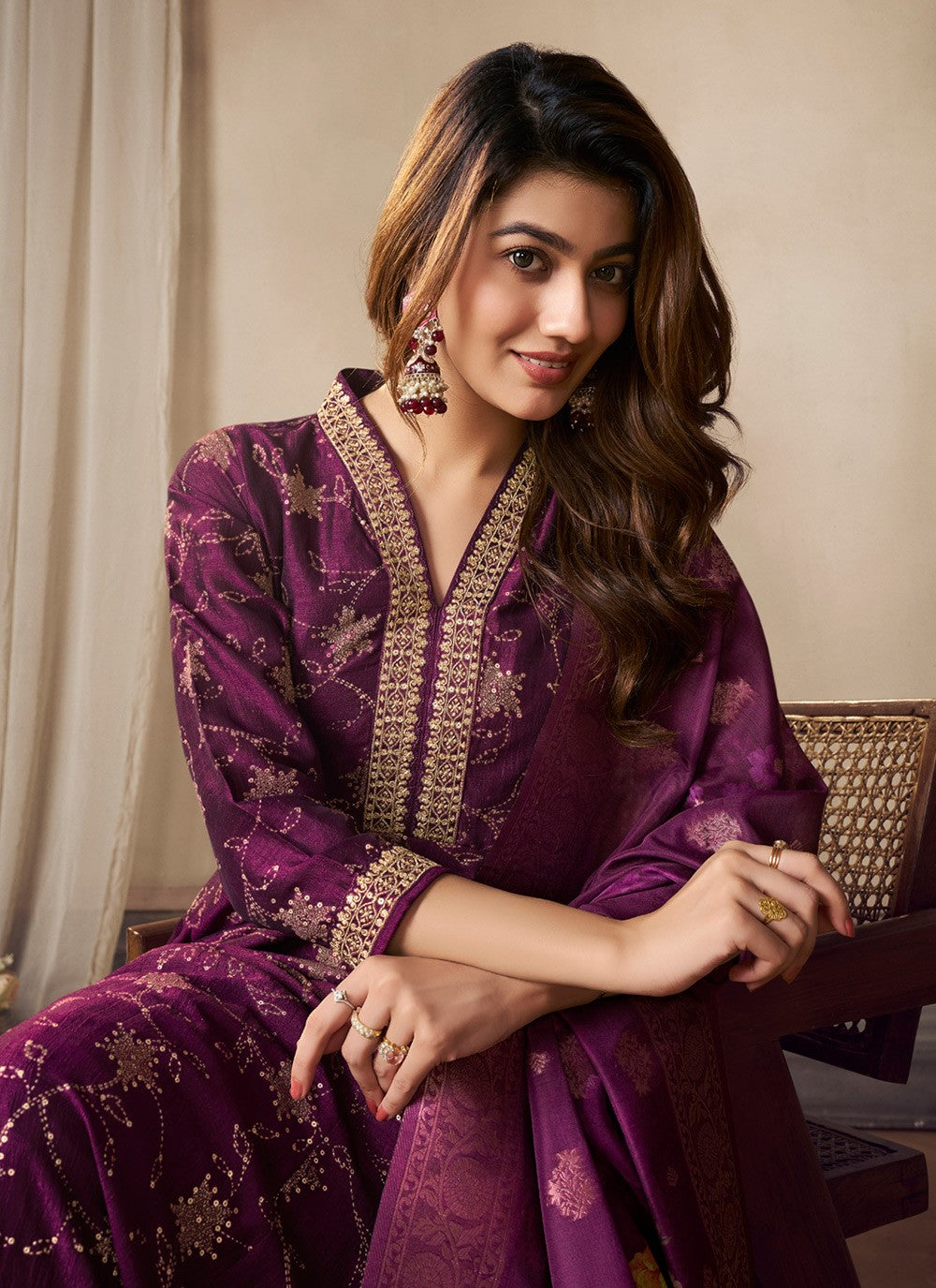 Embroidered Silk Anarkali - T4660