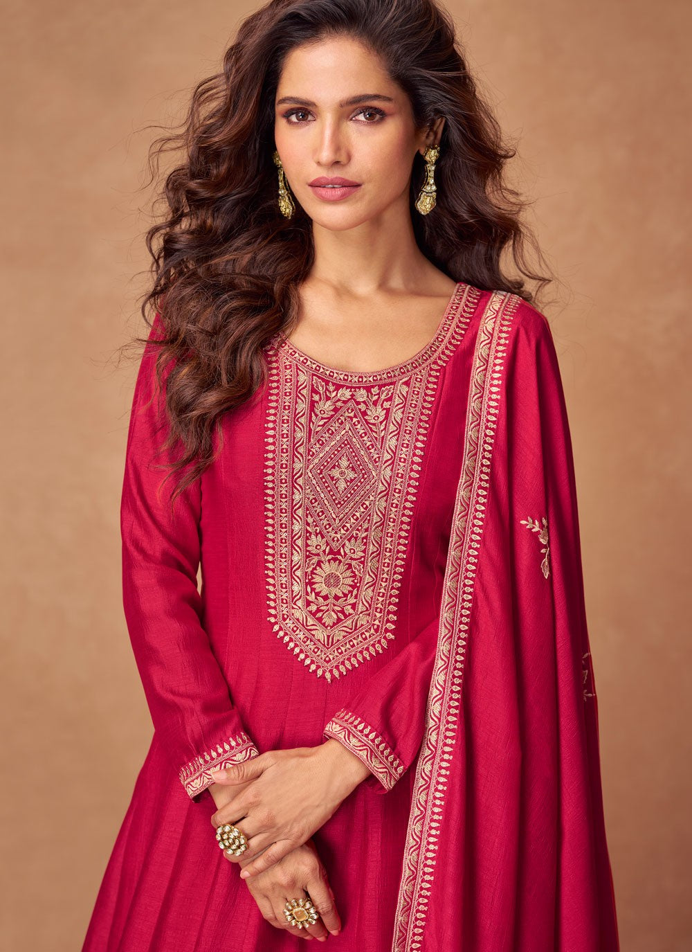 Embroidered Silk Gown - G1933