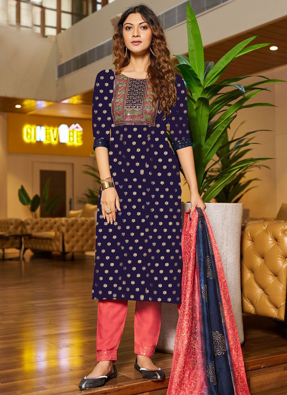 Rayon Salwar Suit - T3728