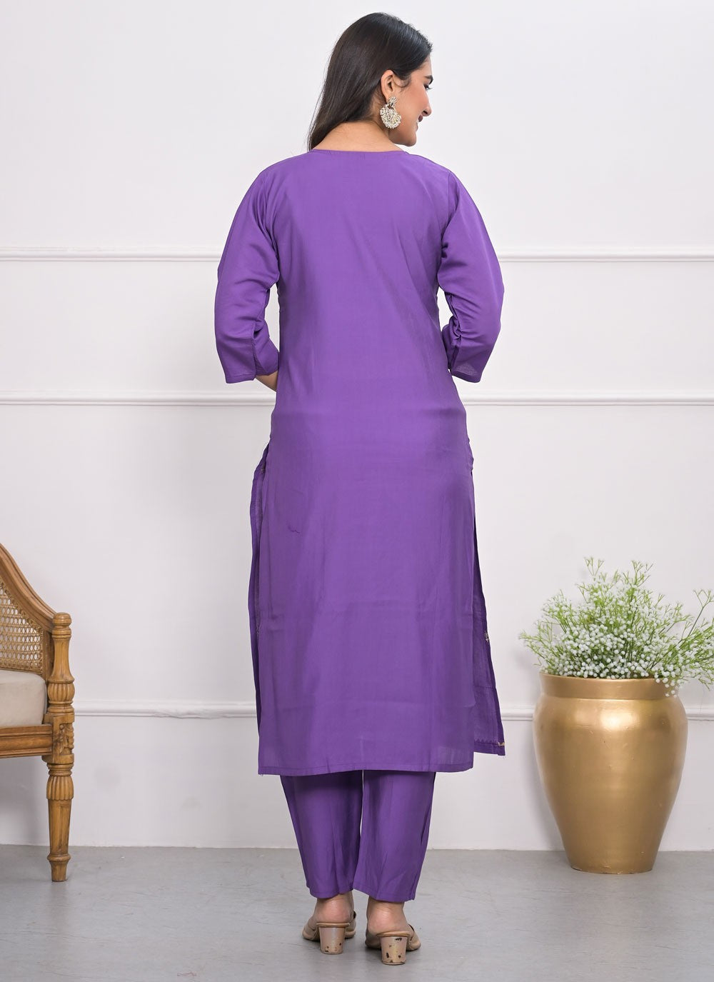 Silk, Viscose Salwar Suit - T3991