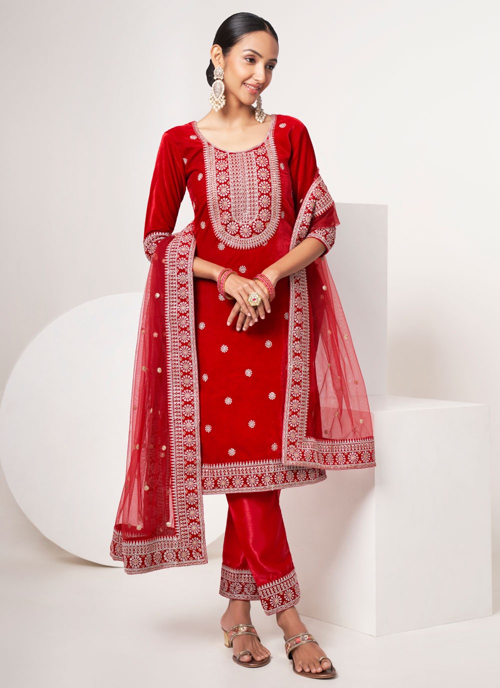 Velvet Salwar Suit - T1726
