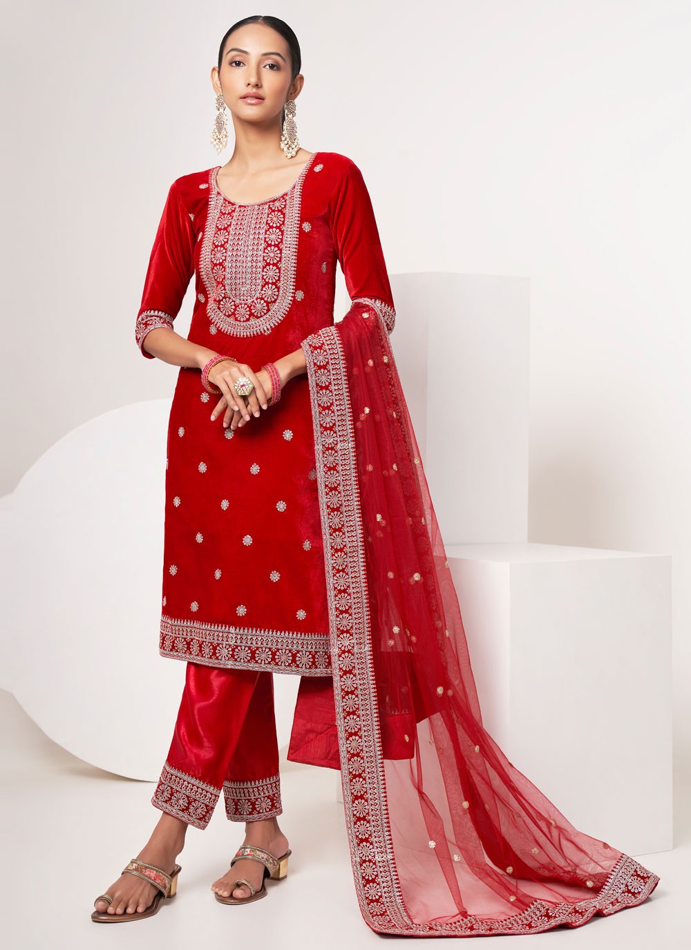 Velvet Salwar Suit - T1726