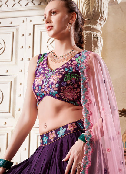 Diamond Net A - Line Lehenga - L2369