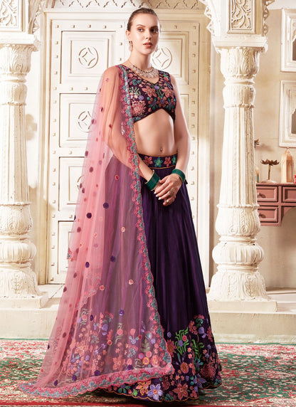 Diamond Net A - Line Lehenga - L2369