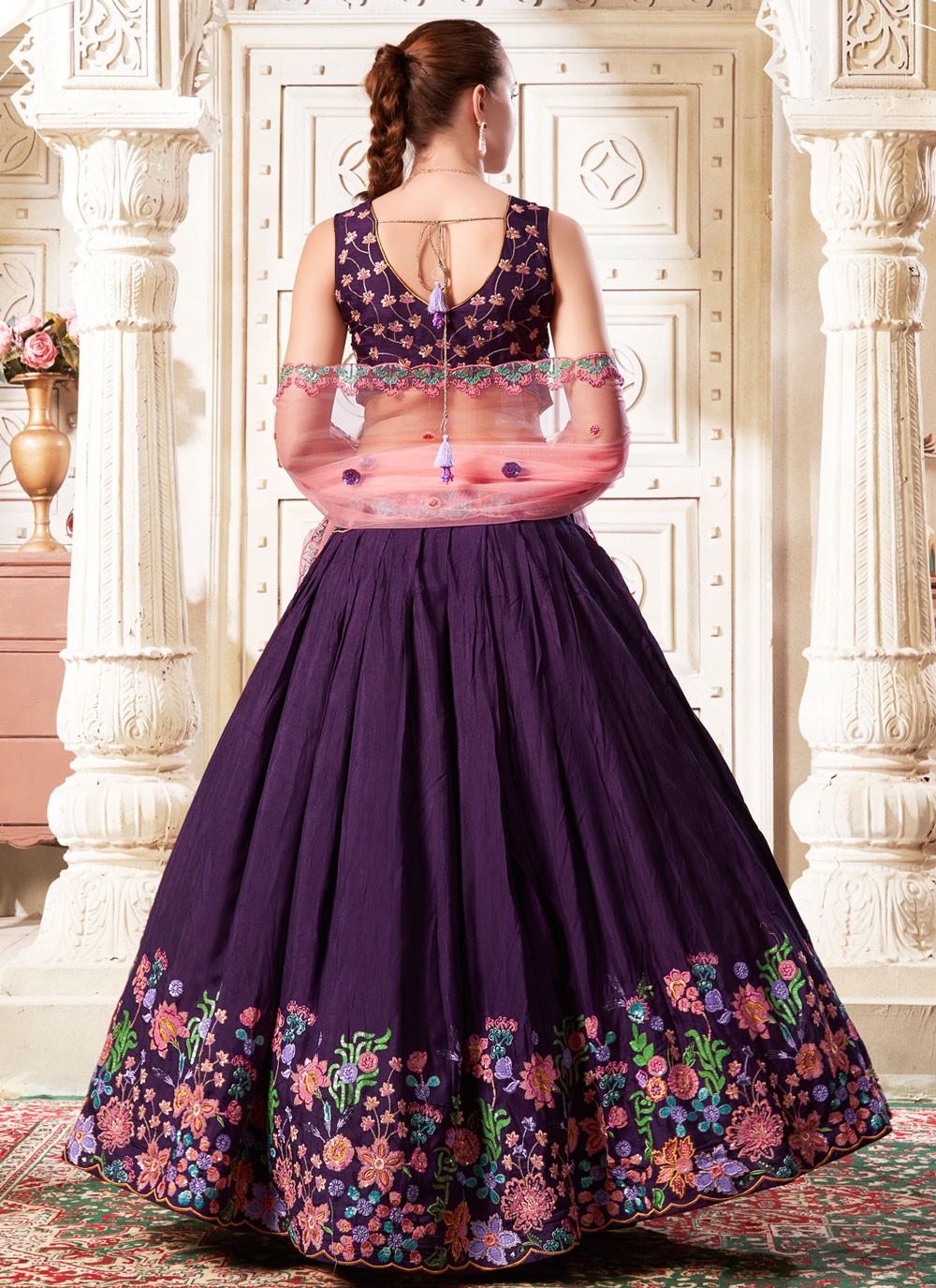 Diamond Net A - Line Lehenga - L2369
