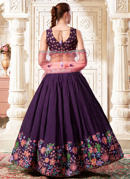 Diamond Net A - Line Lehenga - L2369