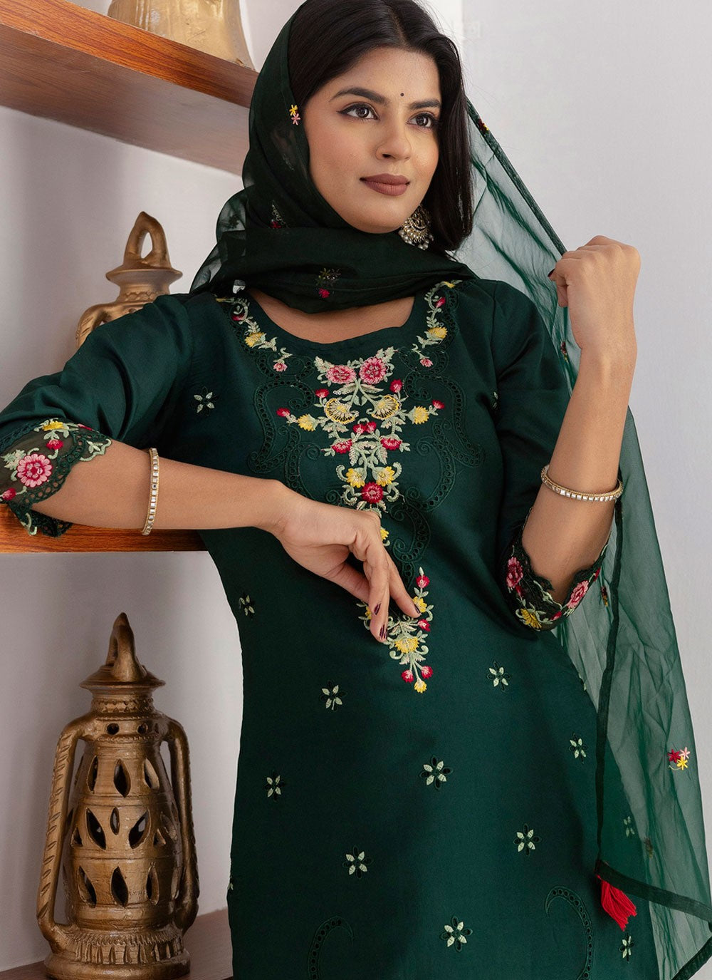 Archive Embroidered 316439 Green T6718