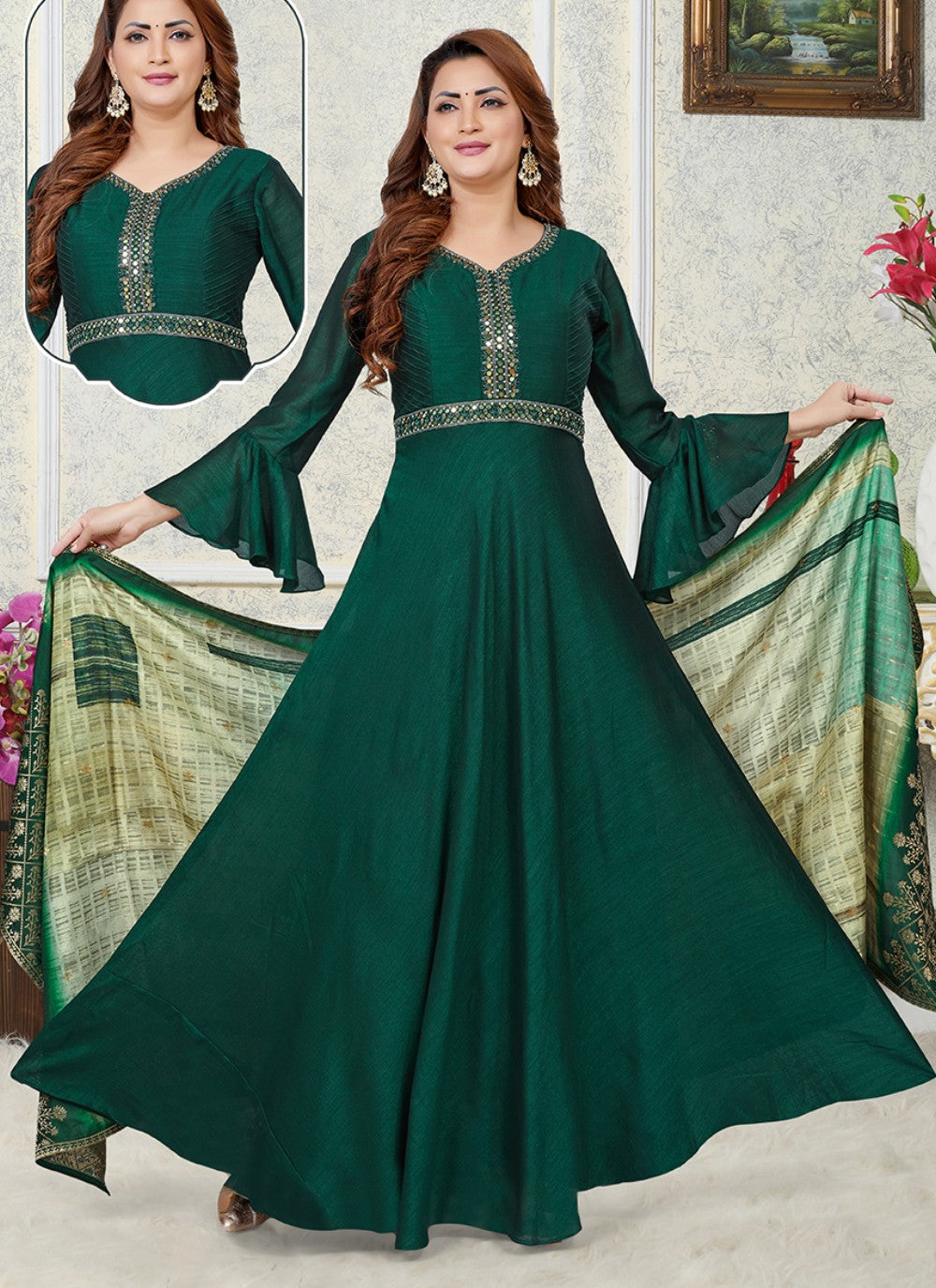 Silk Gown - G1307