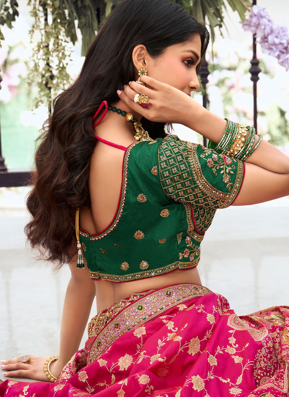 Embroidered Silk A - Line Lehenga - L2244