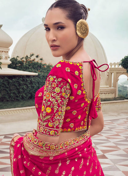 Chikankari Work Organza, Tissue A - Line Lehenga - L2696