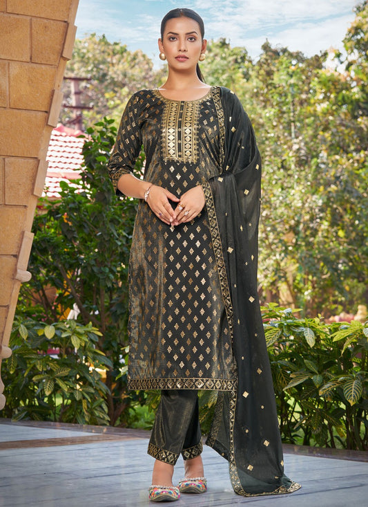 Archive Embroidered, Zari 316726 Black T6796