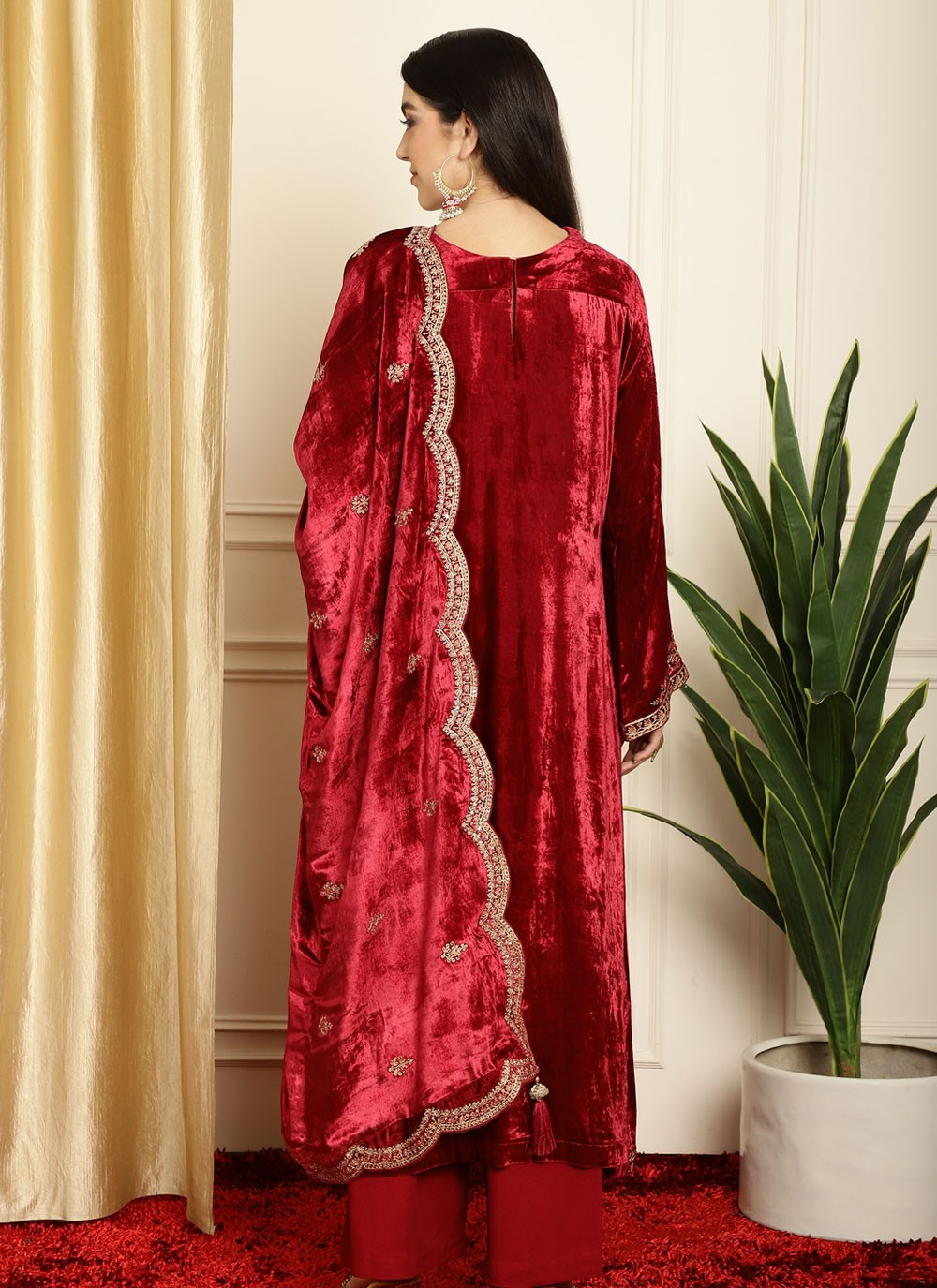 Velvet Salwar Suit - T1430