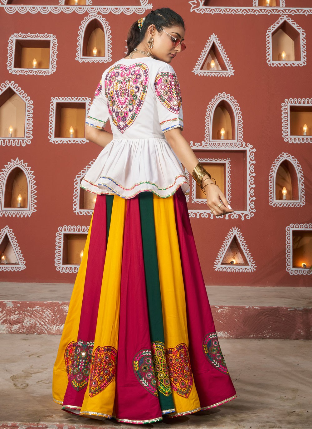 Lace Poly Silk Readymade Lehenga Choli - L2388