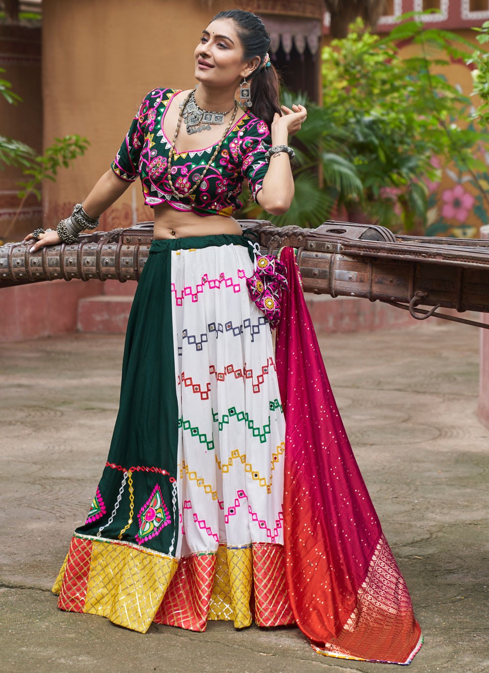 Embroidered Viscose Readymade Lehenga Choli - L2286