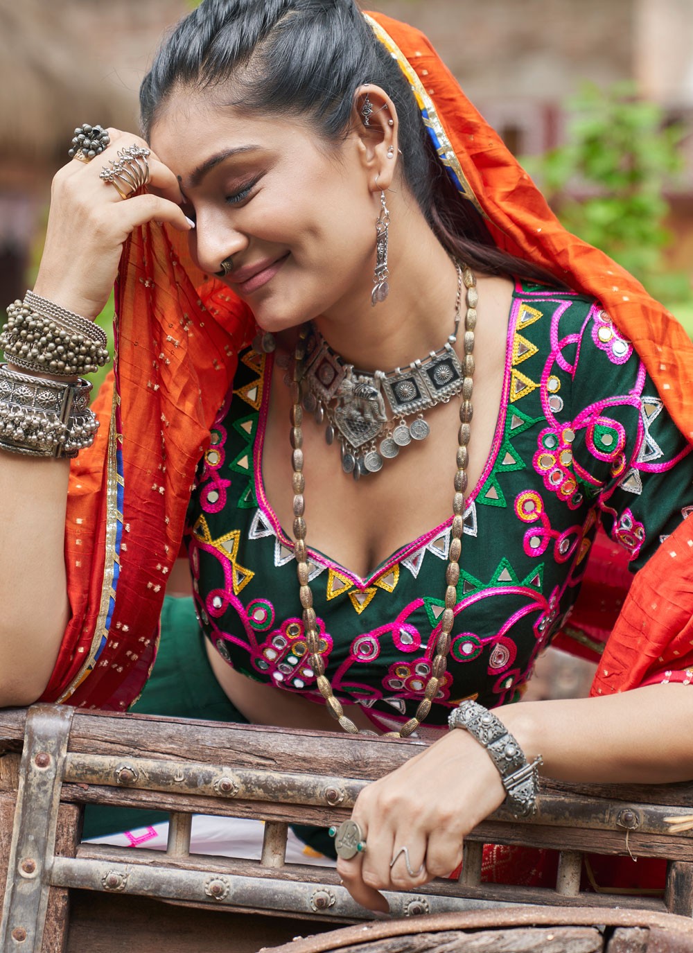 Embroidered Viscose Readymade Lehenga Choli - L2286