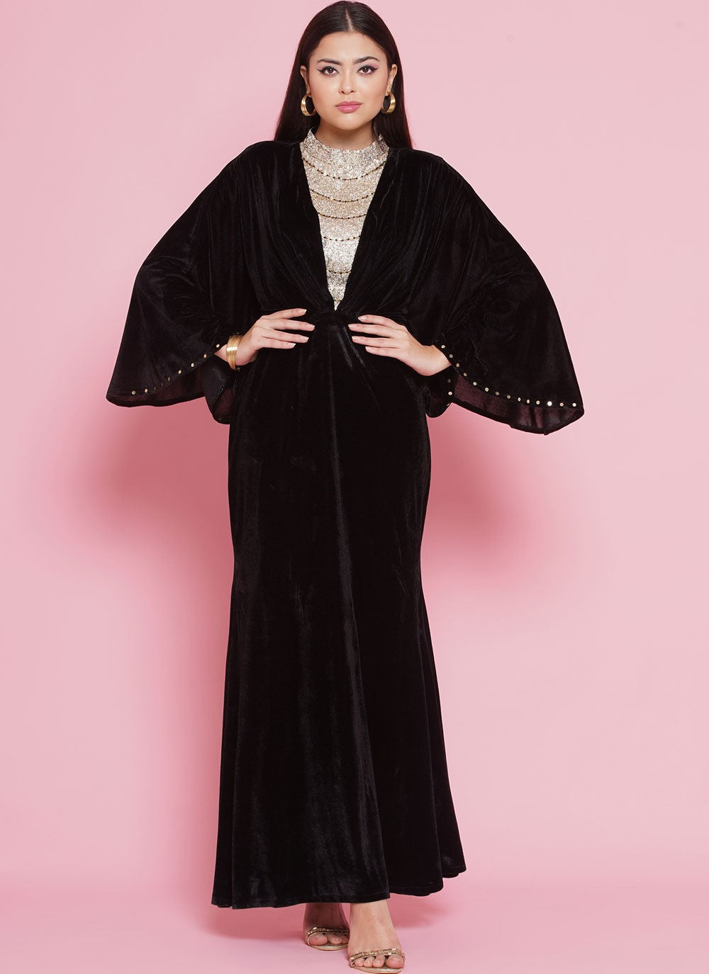 Embroidered Silk Gown - G1840