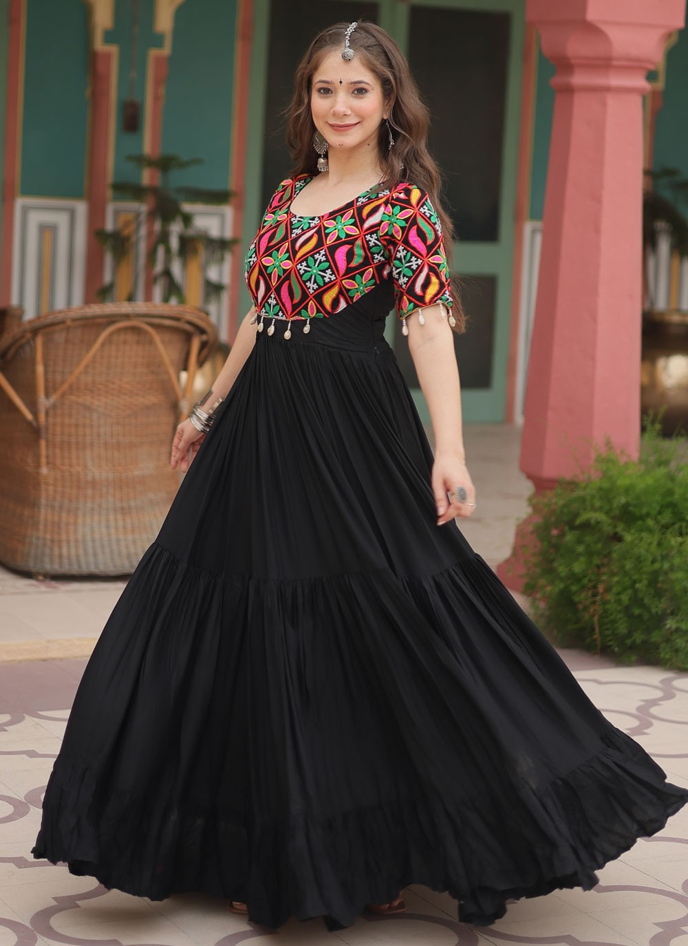 Faux Georgette Gown - G1539