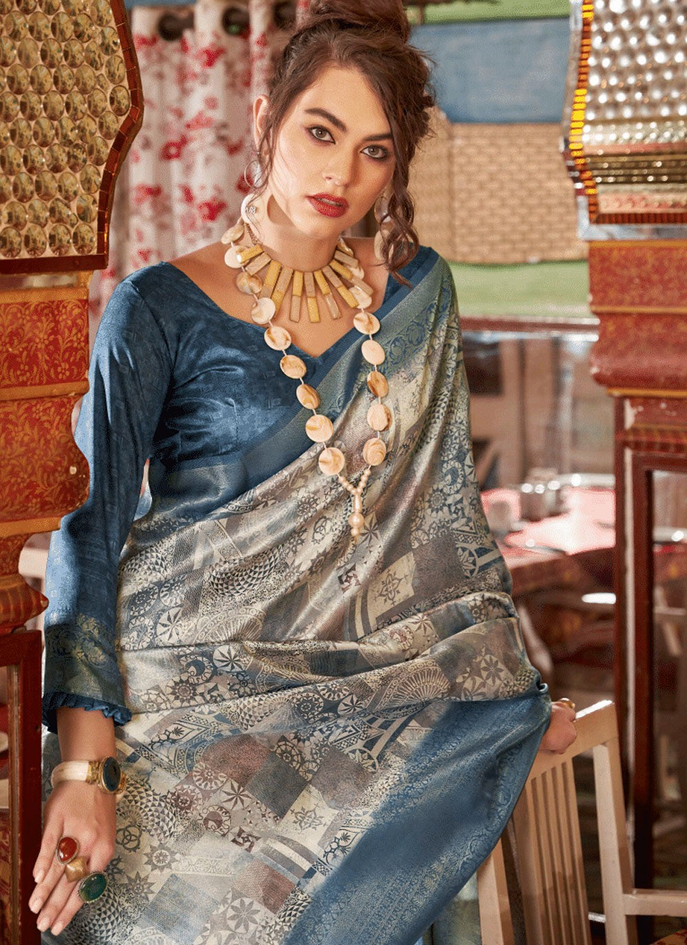 Classic Fancy Work Silk Saree - S6380